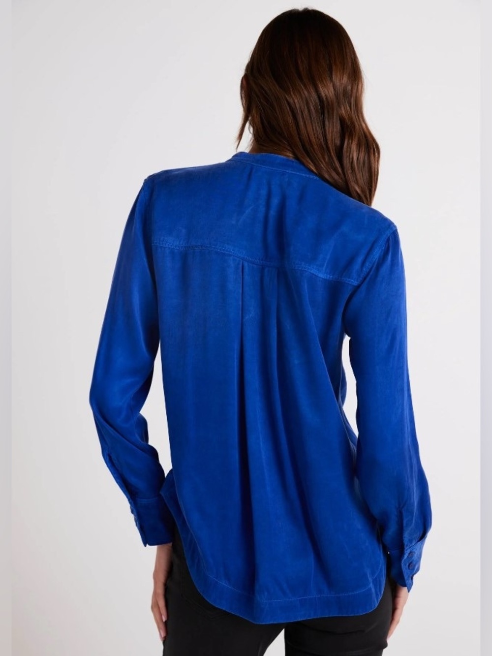 Bella Dahl Royal Blue Button-Up Blouse XS - Picture 2 of 5
